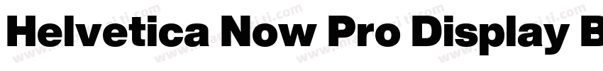 Helvetica Now Pro Display Black字体转换